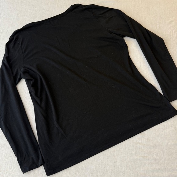 Becky's Boutique Womens XL Black Rhinestone Rooster V-Neck Long Sleeve Shirt - Picture 8 of 8